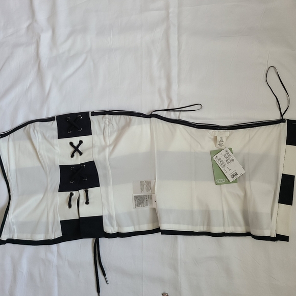 H&M 60% cotton, strapless top size s - Picture 6 of 8